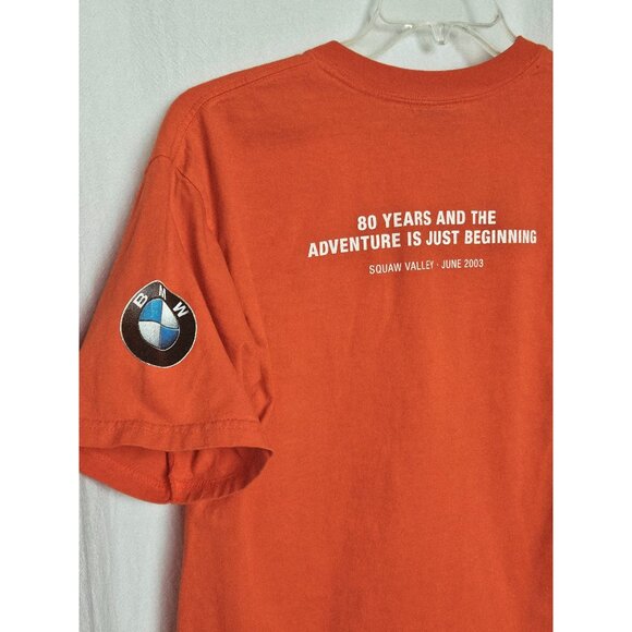 BMW Motorcycles Motorrad Anniversary 80 years 1923-2003 T Shirt Mens Size Large - Picture 9 of 10